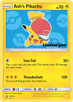 Ash's Pikachu (SM114) [Sun & Moon: Black Star Promos] | Dragon's Lair Comics and Fantasy Houston TX