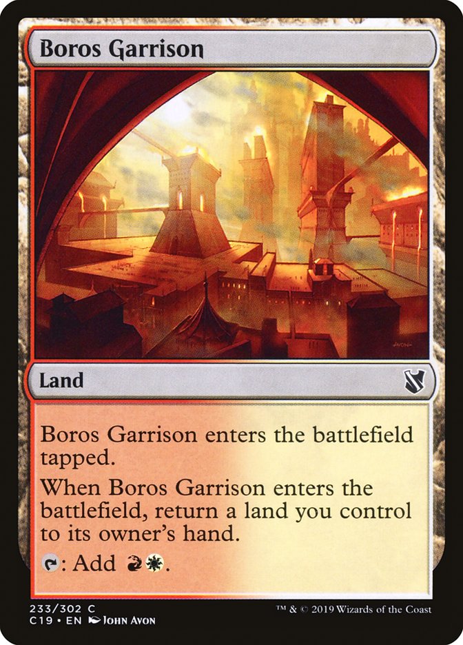 Boros Garrison [Commander 2019] | Dragon's Lair Comics and Fantasy Houston TX