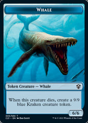 Beast (010) // Whale Double-Sided Token [Commander 2021 Tokens] | Dragon's Lair Comics and Fantasy Houston TX