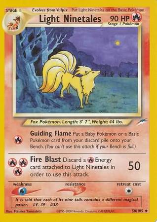 Light Ninetales (50/105) [Neo Destiny Unlimited] | Dragon's Lair Comics and Fantasy Houston TX