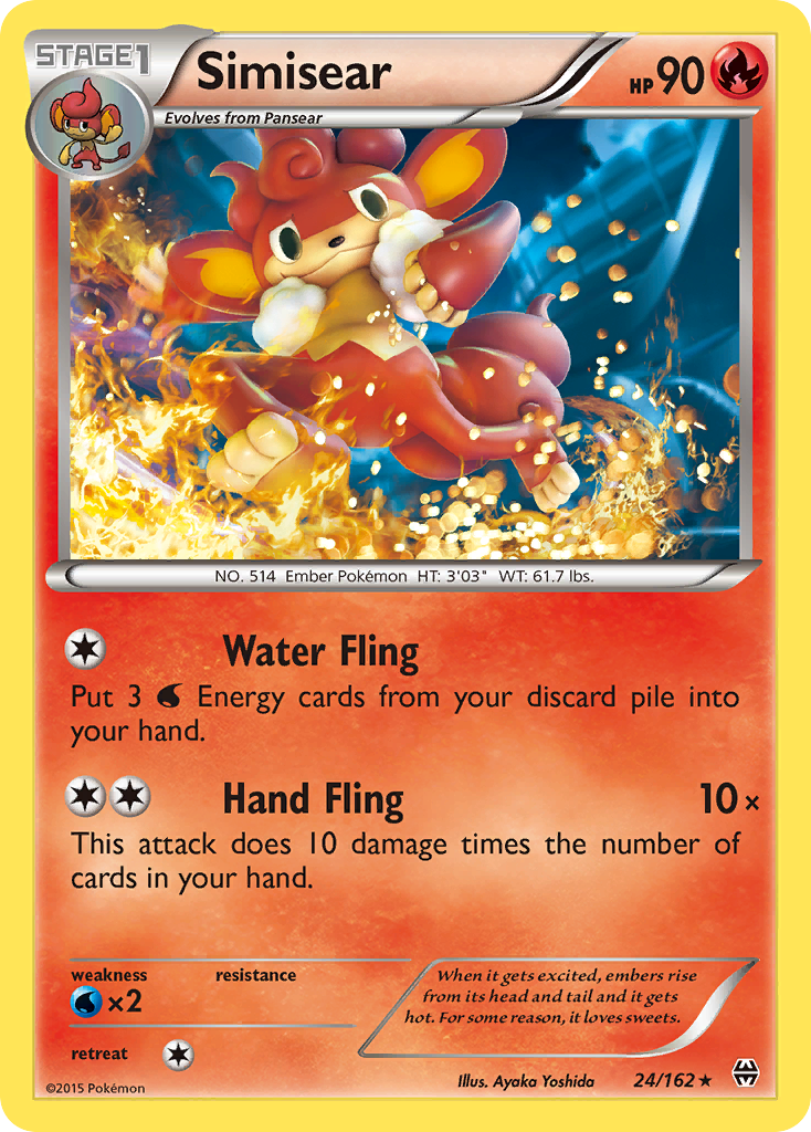 Simisear (24/162) [XY: BREAKthrough] | Dragon's Lair Comics and Fantasy Houston TX