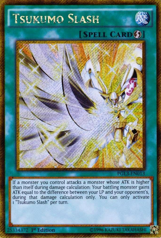 Tsukumo Slash [PGL3-EN013] Gold Secret Rare | Dragon's Lair Comics and Fantasy Houston TX