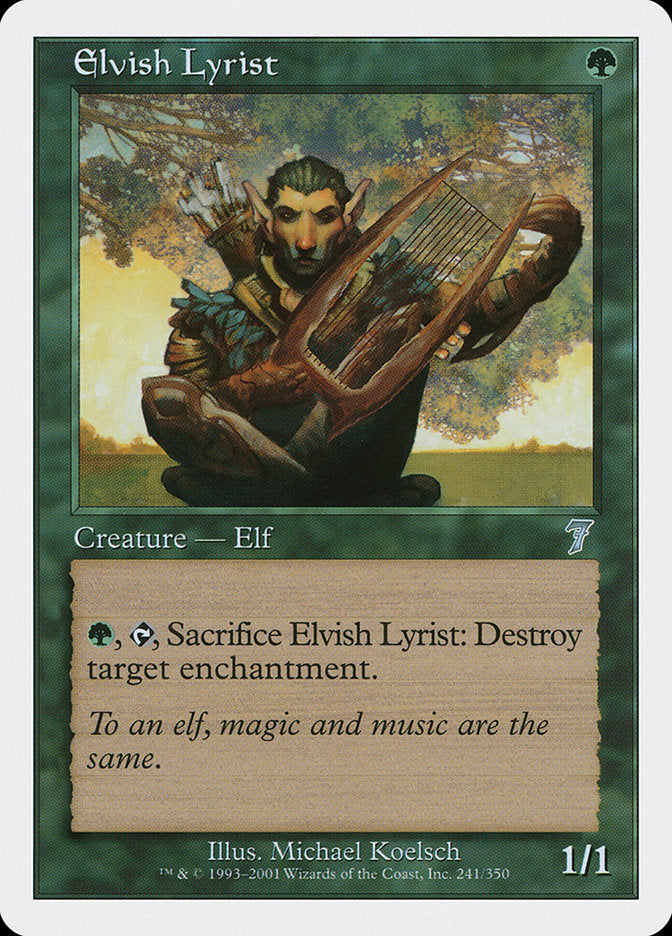 Elvish Lyrist [Seventh Edition] | Dragon's Lair Comics and Fantasy Houston TX