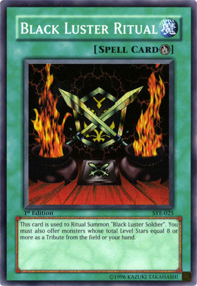 Black Luster Ritual [SYE-025] Super Rare | Dragon's Lair Comics and Fantasy Houston TX