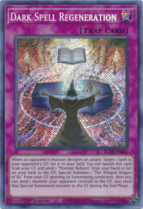 Dark Spell Regeneration [BLAR-EN001] Secret Rare | Dragon's Lair Comics and Fantasy Houston TX