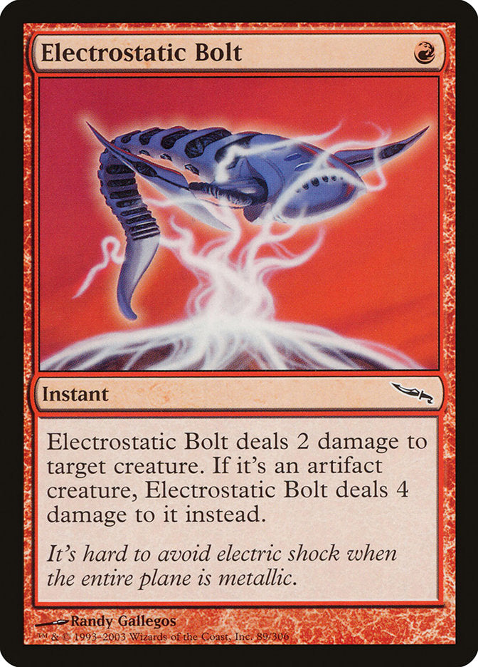 Electrostatic Bolt [Mirrodin] | Dragon's Lair Comics and Fantasy Houston TX