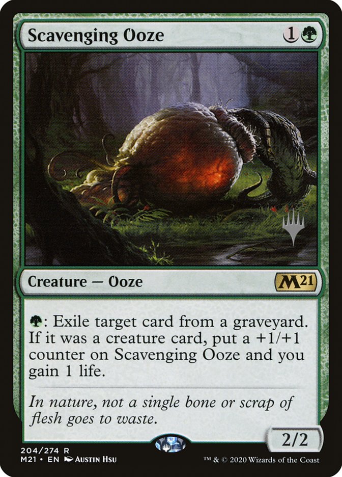 Scavenging Ooze (Promo Pack) [Core Set 2021 Promos] | Dragon's Lair Comics and Fantasy Houston TX