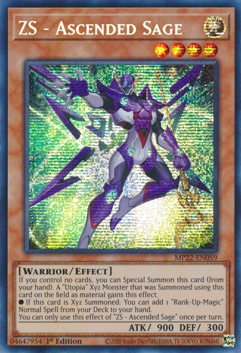 ZS - Ascended Sage [MP22-EN059] Prismatic Secret Rare | Dragon's Lair Comics and Fantasy Houston TX