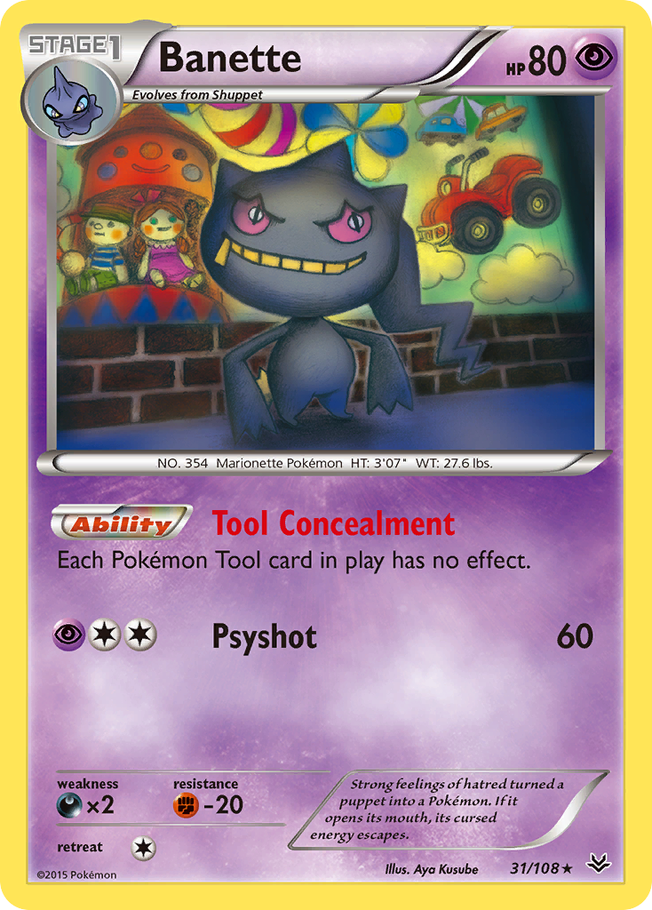 Banette (31/108) [XY: Roaring Skies] | Dragon's Lair Comics and Fantasy Houston TX