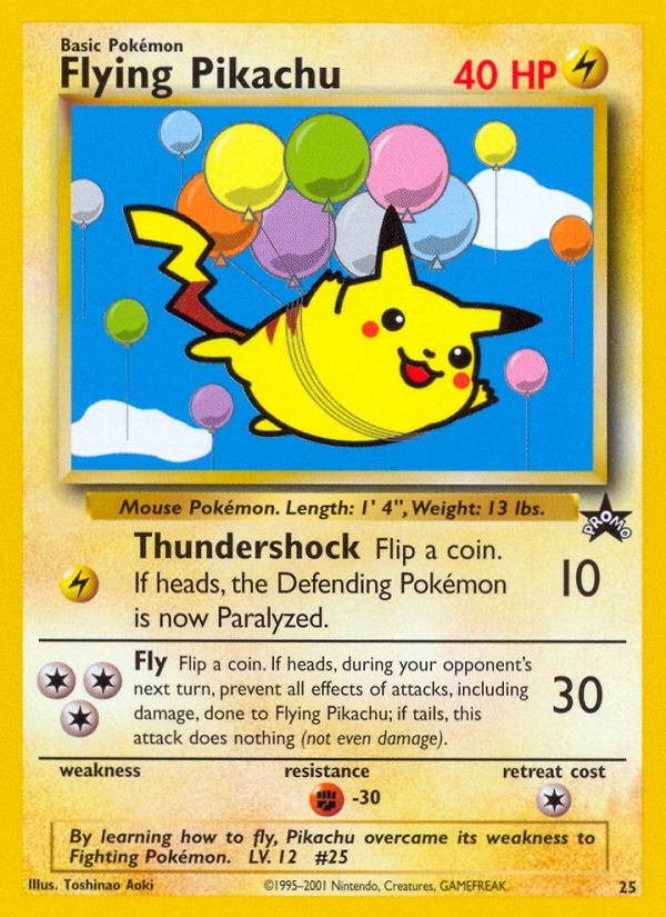 Flying Pikachu (25) [Wizards of the Coast: Black Star Promos] | Dragon's Lair Comics and Fantasy Houston TX