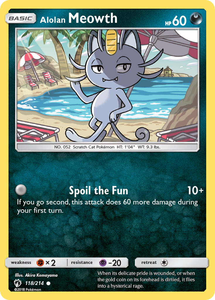 Alolan Meowth (118/214) [Sun & Moon: Lost Thunder] | Dragon's Lair Comics and Fantasy Houston TX