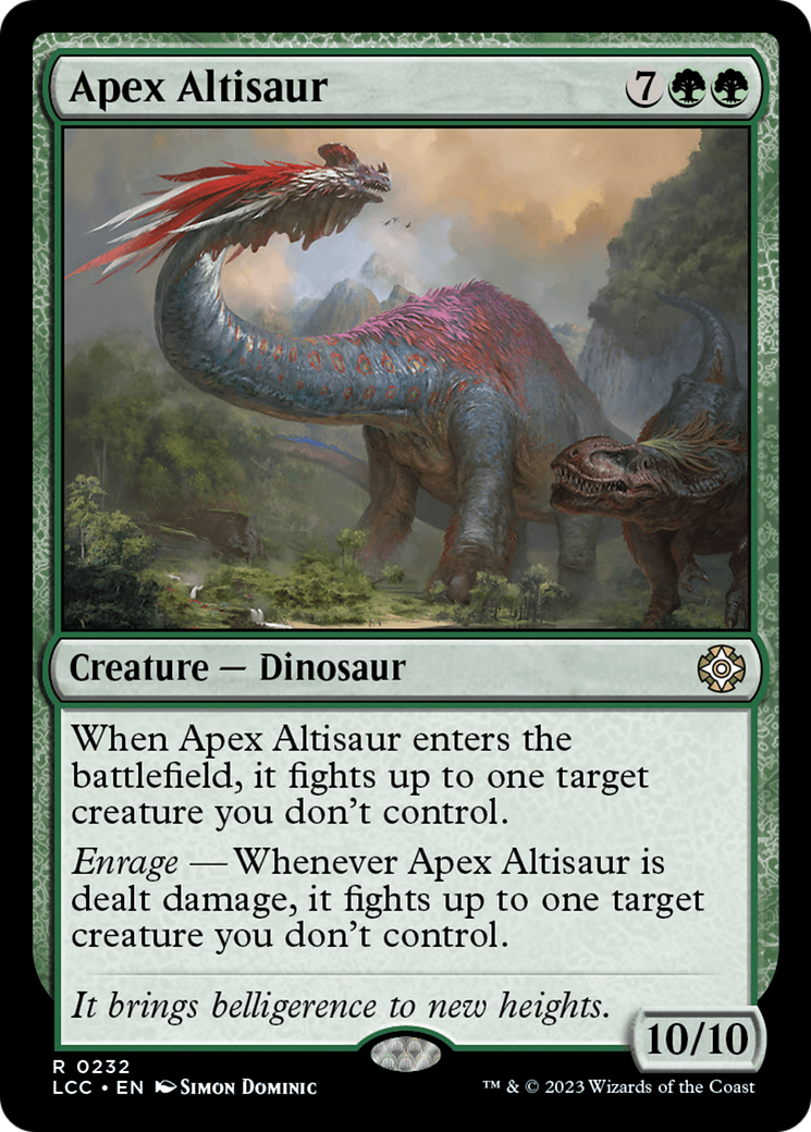 Apex Altisaur [The Lost Caverns of Ixalan Commander] | Dragon's Lair Comics and Fantasy Houston TX