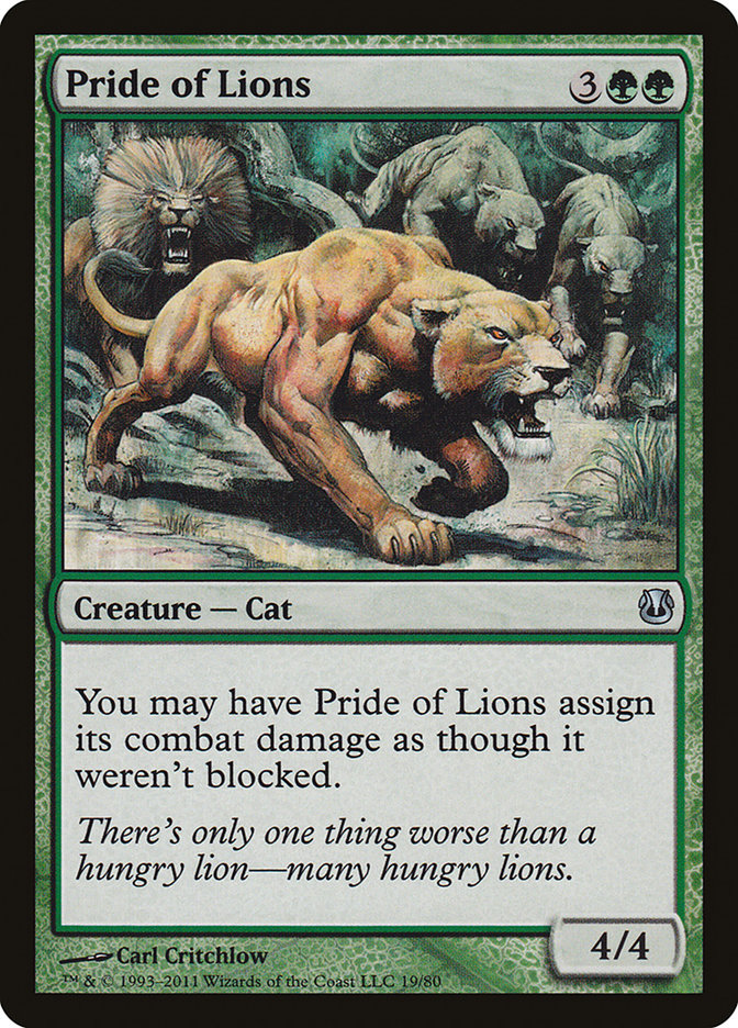 Pride of Lions [Duel Decks: Ajani vs. Nicol Bolas] | Dragon's Lair Comics and Fantasy Houston TX