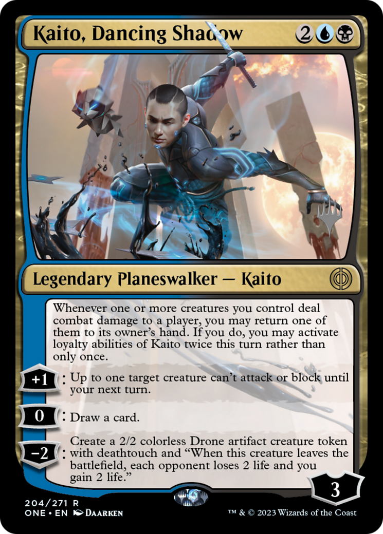 Kaito, Dancing Shadow (Promo Pack) [Phyrexia: All Will Be One Promos] | Dragon's Lair Comics and Fantasy Houston TX