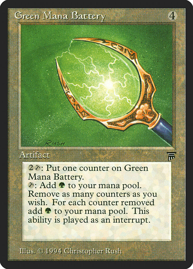 Green Mana Battery [Legends] | Dragon's Lair Comics and Fantasy Houston TX