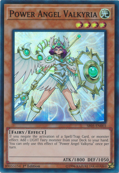 Power Angel Valkyria [SR05-EN003] Super Rare | Dragon's Lair Comics and Fantasy Houston TX