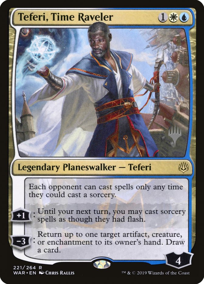 Teferi, Time Raveler (Promo Pack) [War of the Spark Promos] | Dragon's Lair Comics and Fantasy Houston TX