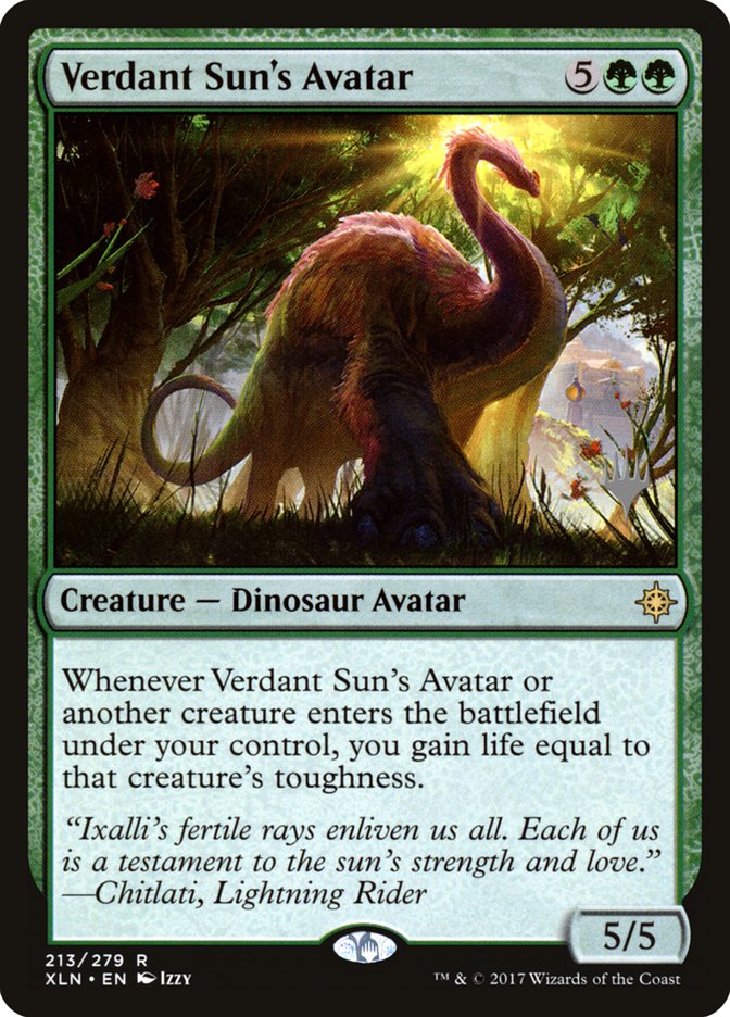 Verdant Sun's Avatar (Promo Pack) [Ixalan Promos] | Dragon's Lair Comics and Fantasy Houston TX