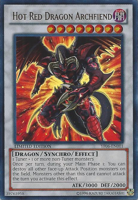 Hot Red Dragon Archfiend [YF06-EN001] Ultra Rare | Dragon's Lair Comics and Fantasy Houston TX