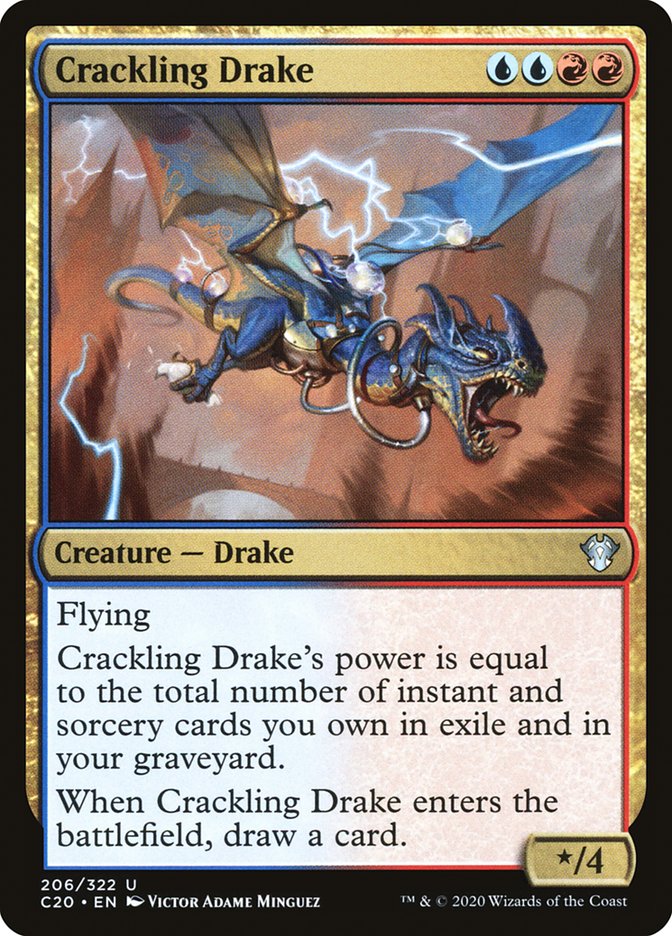 Crackling Drake [Commander 2020] | Dragon's Lair Comics and Fantasy Houston TX