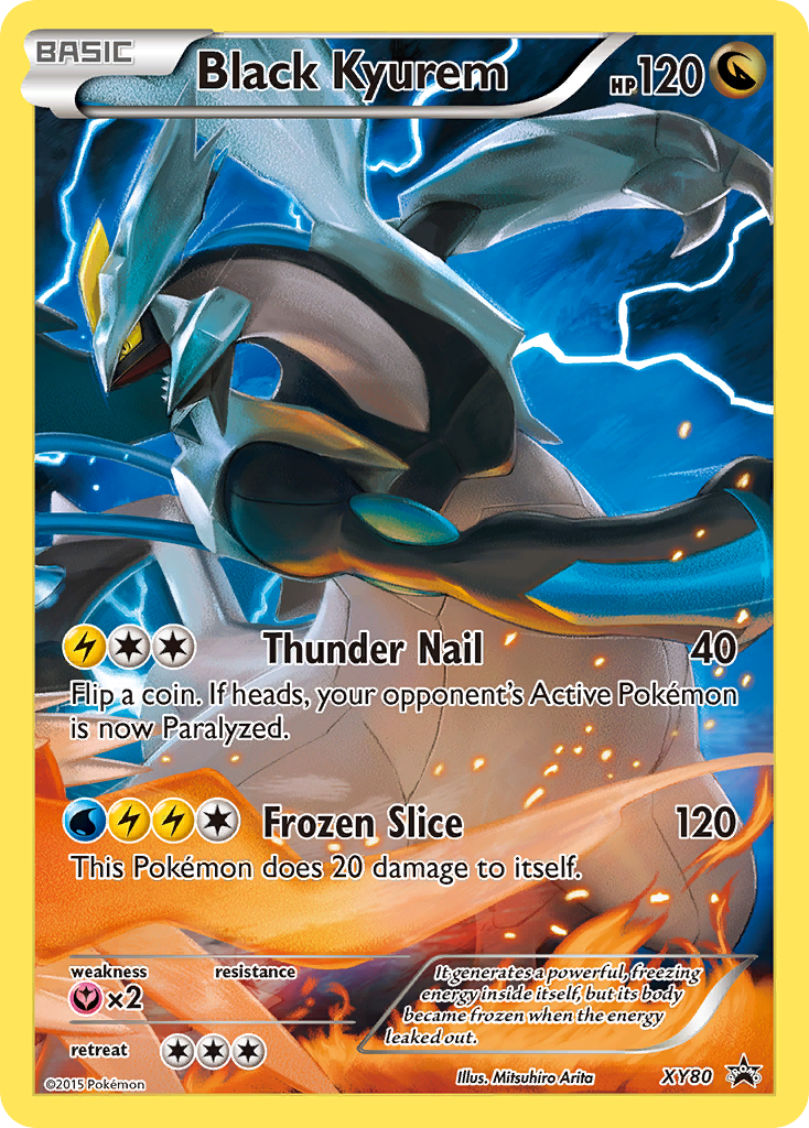 Black Kyurem (XY80) (Full Art Promo) [XY: Black Star Promos] | Dragon's Lair Comics and Fantasy Houston TX