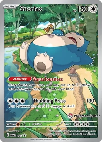 Snorlax (051) (Pokemon Center) [Scarlet & Violet: Black Star Promos] | Dragon's Lair Comics and Fantasy Houston TX