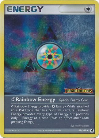 Rainbow Energy (88/101)(Delta Species) (Stamped) [EX: Dragon Frontiers] | Dragon's Lair Comics and Fantasy Houston TX