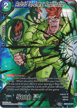 Android 16, Energy Amplification (SPR) (BT8-121) [Malicious Machinations] | Dragon's Lair Comics and Fantasy Houston TX