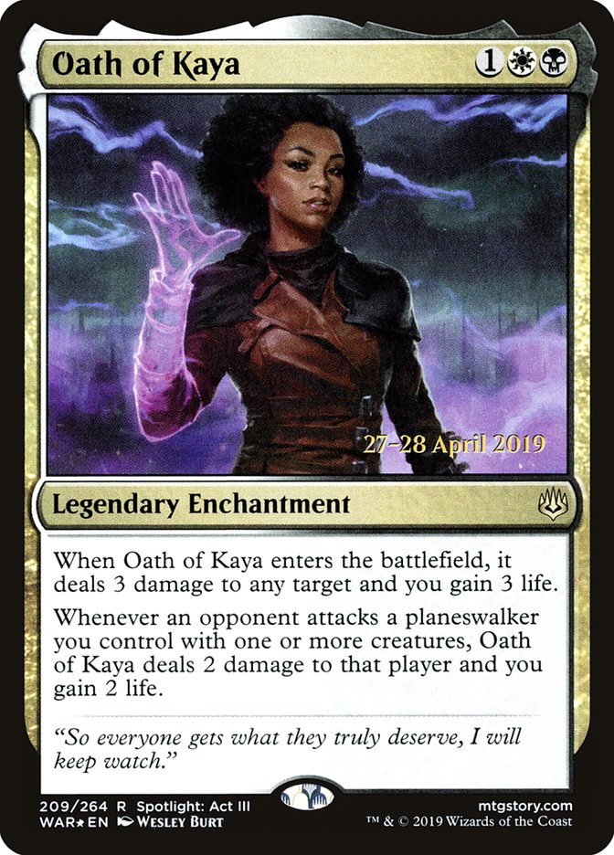 Oath of Kaya [War of the Spark Prerelease Promos] | Dragon's Lair Comics and Fantasy Houston TX