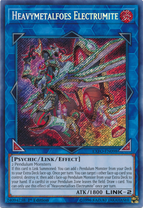 Heavymetalfoes Electrumite [EXFO-EN098] Secret Rare | Dragon's Lair Comics and Fantasy Houston TX