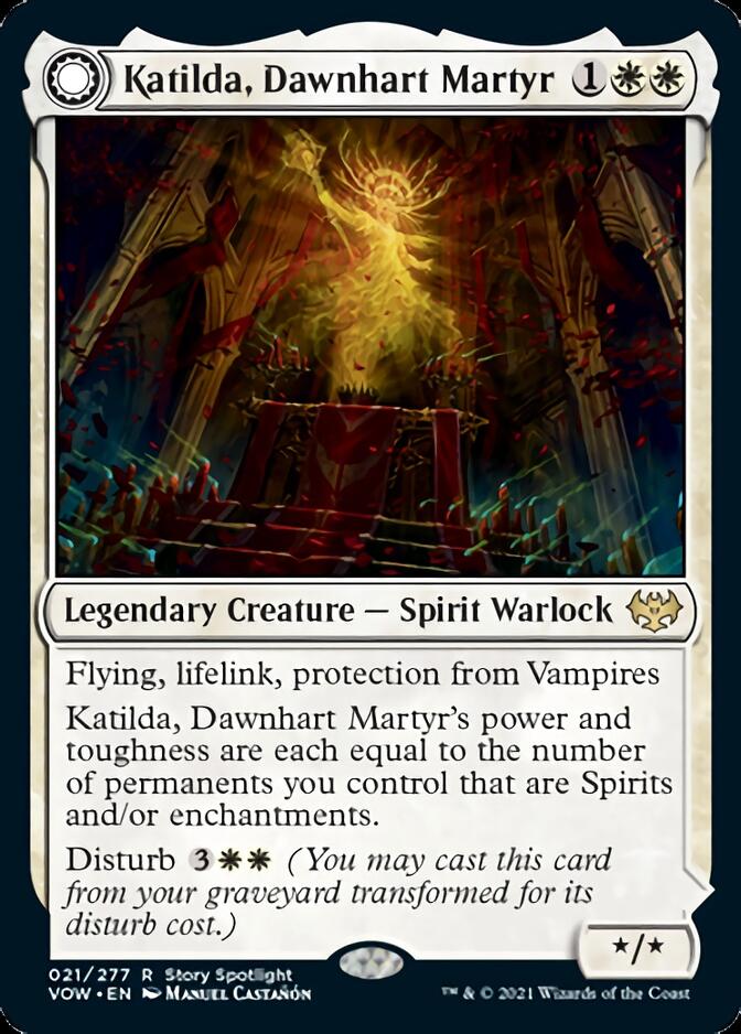 Katilda, Dawnhart Martyr // Katilda's Rising Dawn [Innistrad: Crimson Vow] | Dragon's Lair Comics and Fantasy Houston TX