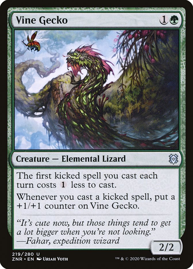 Vine Gecko [Zendikar Rising] | Dragon's Lair Comics and Fantasy Houston TX