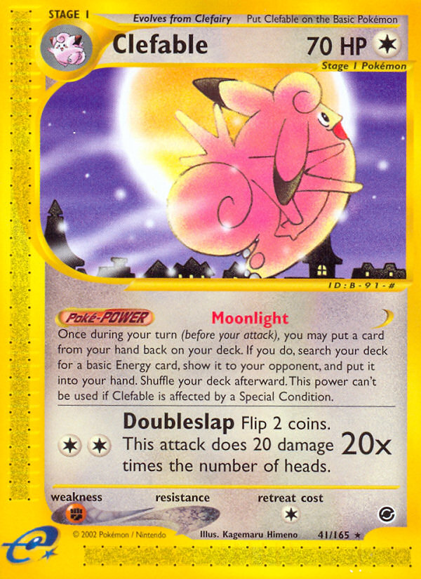 Clefable (41/165) [Expedition: Base Set] | Dragon's Lair Comics and Fantasy Houston TX