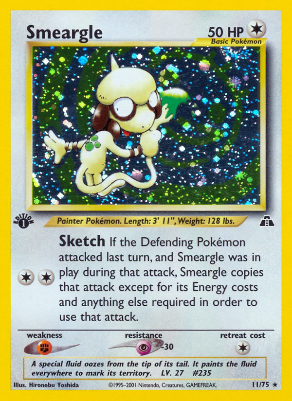 Smeargle (11/75) [Neo Discovery 1st Edition] | Dragon's Lair Comics and Fantasy Houston TX