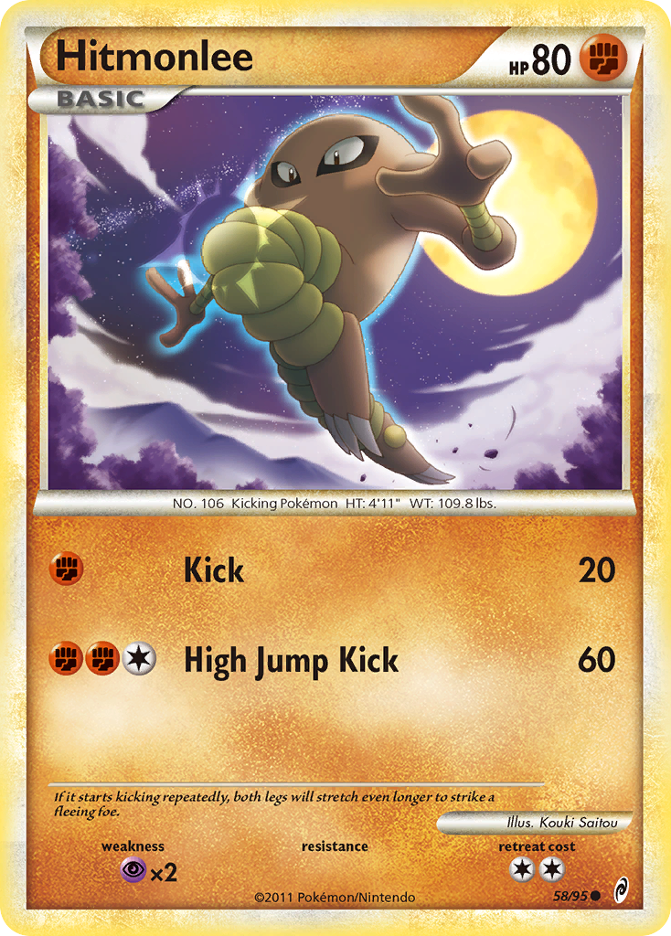 Hitmonlee (58/95) [HeartGold & SoulSilver: Call of Legends] | Dragon's Lair Comics and Fantasy Houston TX