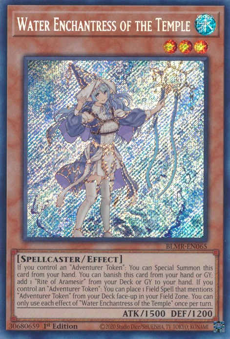 Water Enchantress of the Temple [BLMR-EN065] Secret Rare | Dragon's Lair Comics and Fantasy Houston TX