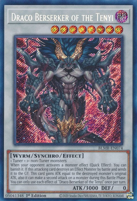 Draco Berserker of the Tenyi [BLMR-EN074] Secret Rare | Dragon's Lair Comics and Fantasy Houston TX