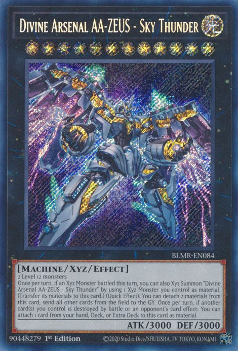 Divine Arsenal AA-ZEUS - Sky Thunder [BLMR-EN084] Secret Rare | Dragon's Lair Comics and Fantasy Houston TX