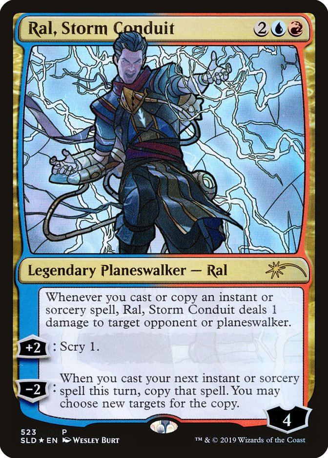 Ral, Storm Conduit (Stained Glass) [Secret Lair Drop Promos] | Dragon's Lair Comics and Fantasy Houston TX