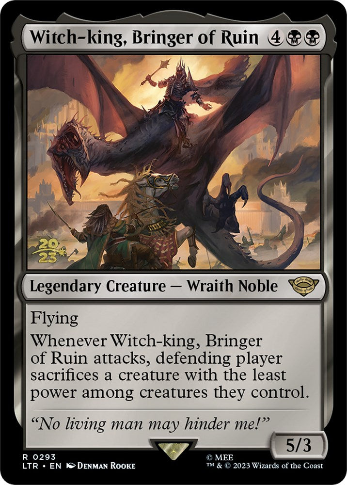 Witch-king, Bringer of Ruin [The Lord of the Rings: Tales of Middle-Earth Prerelease Promos] | Dragon's Lair Comics and Fantasy Houston TX