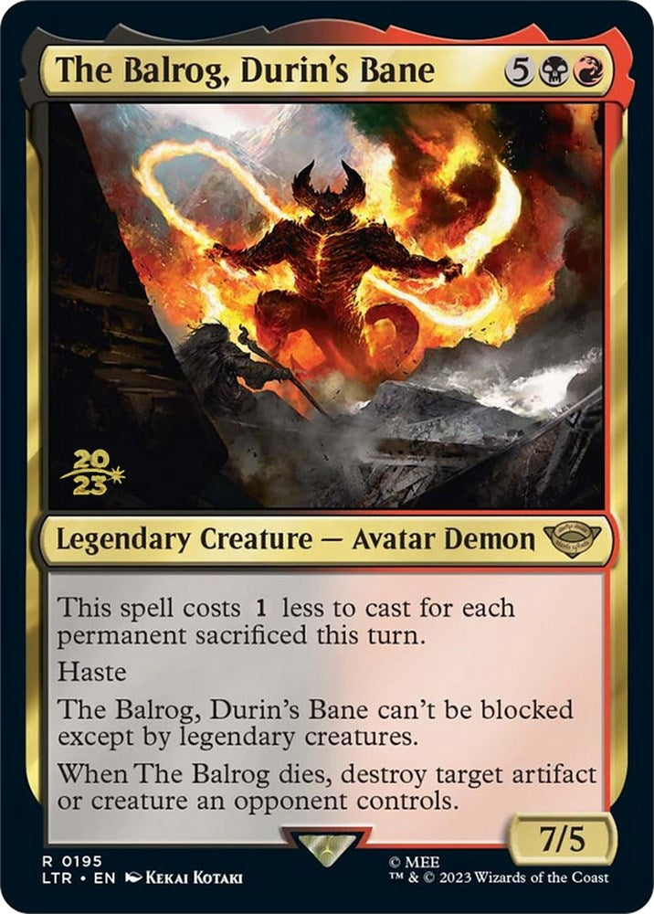 The Balrog, Durin's Bane [The Lord of the Rings: Tales of Middle-Earth Prerelease Promos] | Dragon's Lair Comics and Fantasy Houston TX