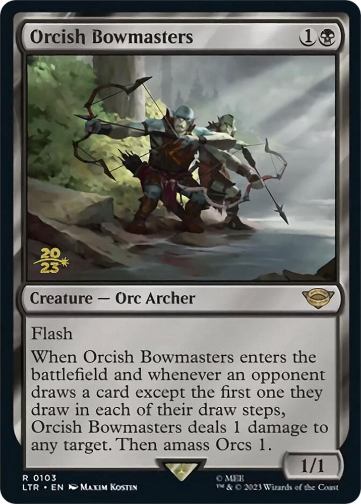 Orcish Bowmasters [The Lord of the Rings: Tales of Middle-Earth Prerelease Promos] | Dragon's Lair Comics and Fantasy Houston TX