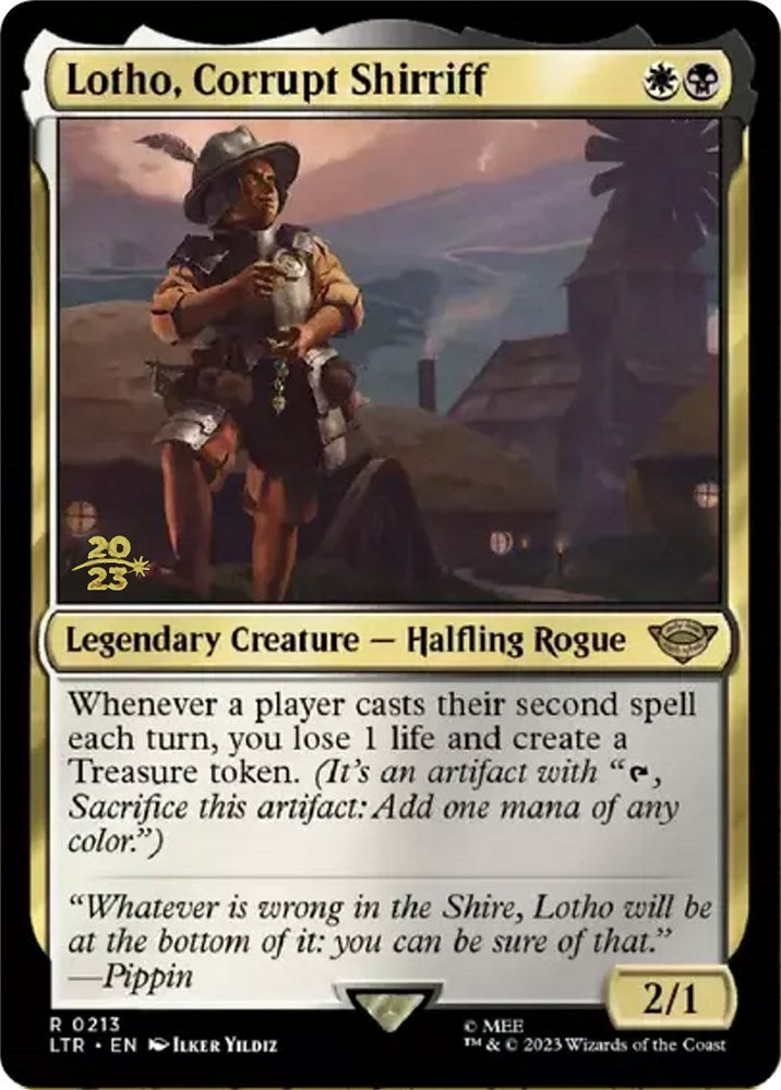 Lotho, Corrupt Shirriff [The Lord of the Rings: Tales of Middle-Earth Prerelease Promos] | Dragon's Lair Comics and Fantasy Houston TX