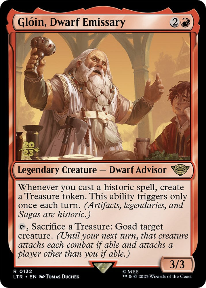 Gloin, Dwarf Emissary [The Lord of the Rings: Tales of Middle-Earth Prerelease Promos] | Dragon's Lair Comics and Fantasy Houston TX