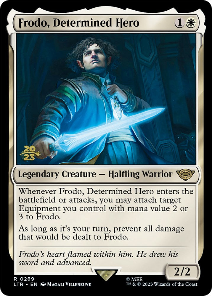 Frodo, Determined Hero [The Lord of the Rings: Tales of Middle-Earth Prerelease Promos] | Dragon's Lair Comics and Fantasy Houston TX