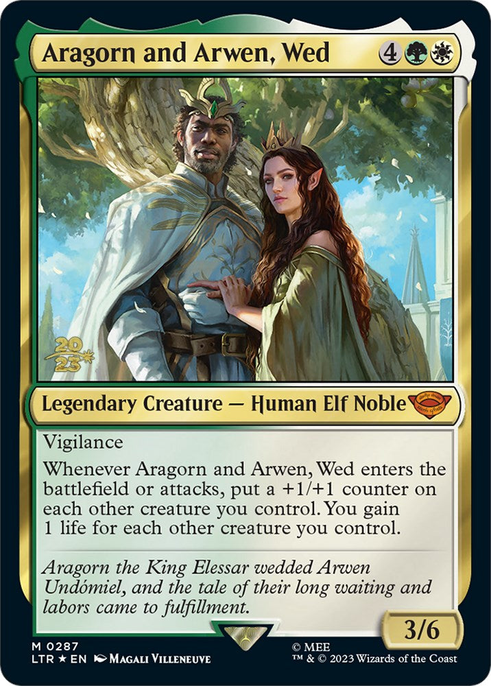 Aragorn and Arwen, Wed [The Lord of the Rings: Tales of Middle-Earth Prerelease Promos] | Dragon's Lair Comics and Fantasy Houston TX