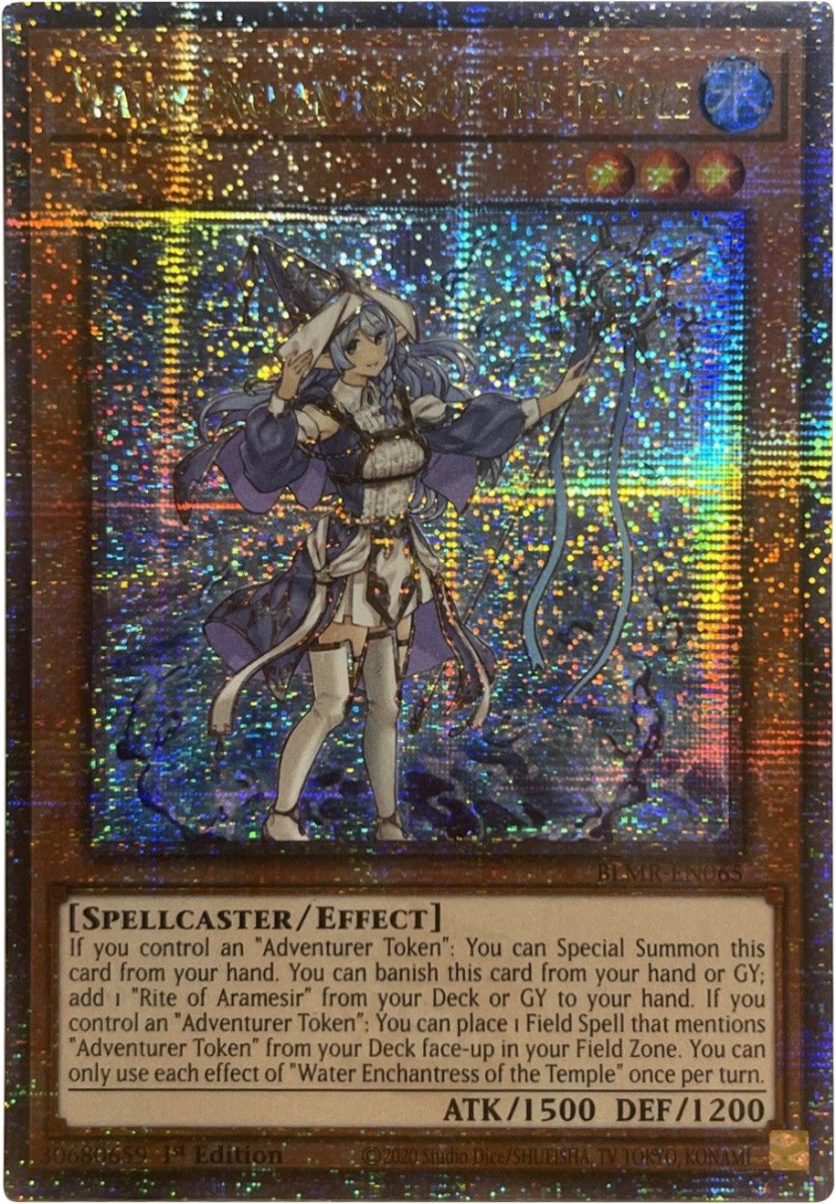 Water Enchantress of the Temple [BLMR-EN065] Quarter Century Secret Rare | Dragon's Lair Comics and Fantasy Houston TX