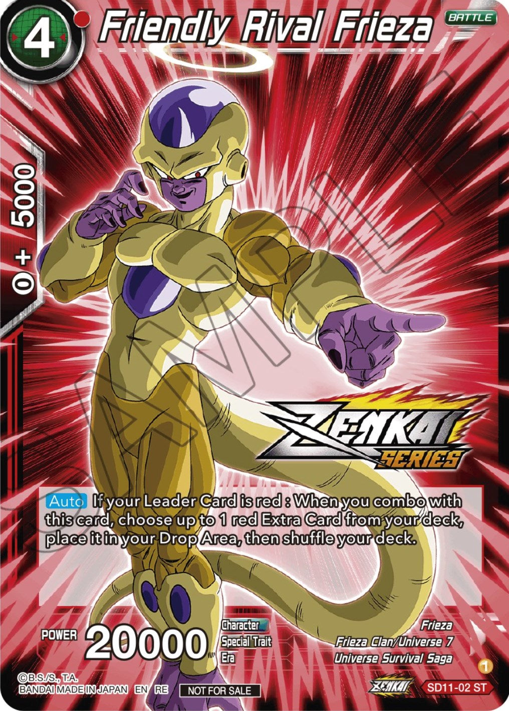 Friendly Rival Frieza (Event Pack 12) (SD11-02) [Tournament Promotion Cards] | Dragon's Lair Comics and Fantasy Houston TX