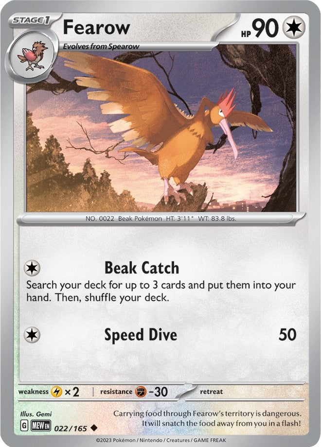 Fearow (022/165) [Scarlet & Violet: 151] | Dragon's Lair Comics and Fantasy Houston TX