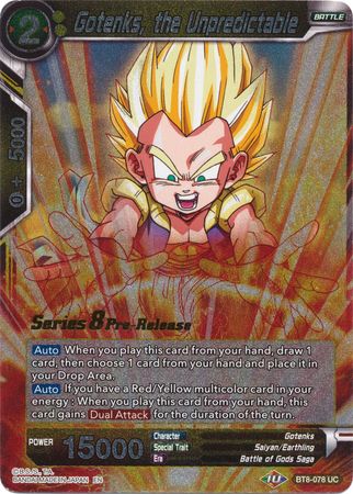 Gotenks, the Unpredictable (BT8-078_PR) [Malicious Machinations Prerelease Promos] | Dragon's Lair Comics and Fantasy Houston TX